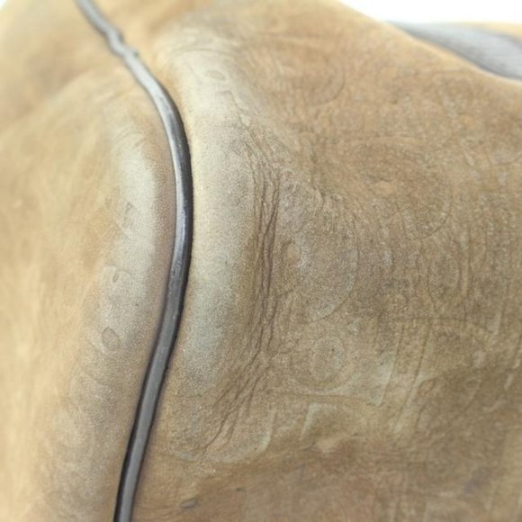 Dior Embossed Suede Monogram Trotter Boston Bag - Picture 12 of 12